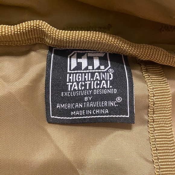 Highland Tactical Backpack Khaki NWOT - Picture 5 of 5
